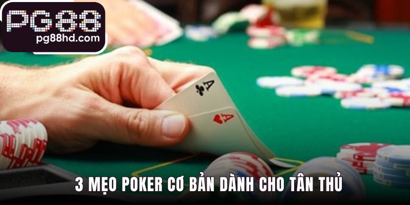 Mẹo Poker cơ bản nhấn mạnh chọn hand và chú ý đến vị trí
