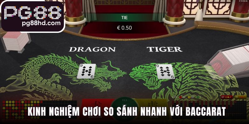 Rồng Hổ vượt trội Baccarat về tốc độ và sự đơn giản